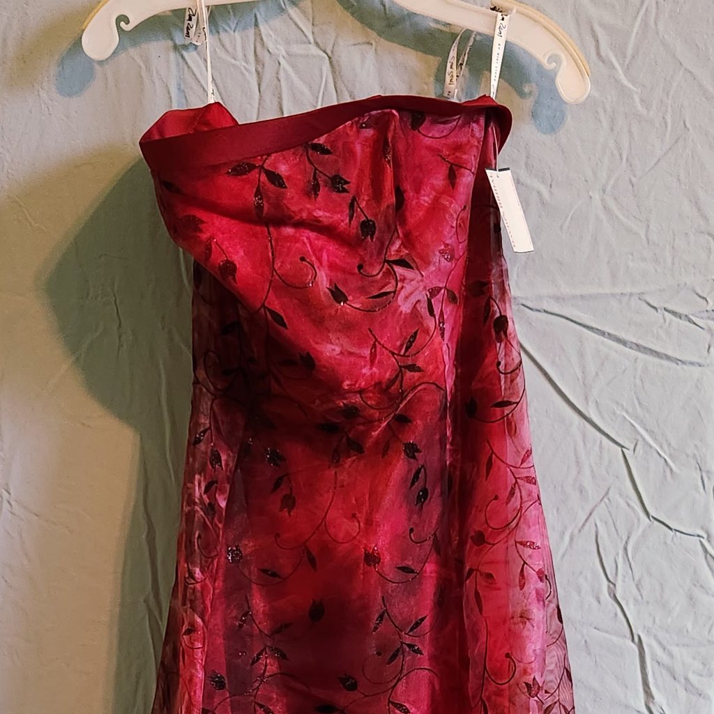 Strapless Floor Length Formal Party Dress, Size 11/12